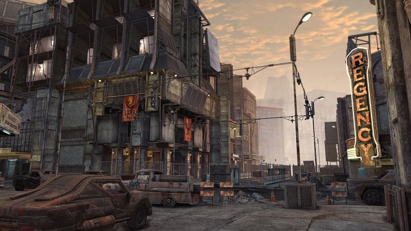 post-apocalyptic city street