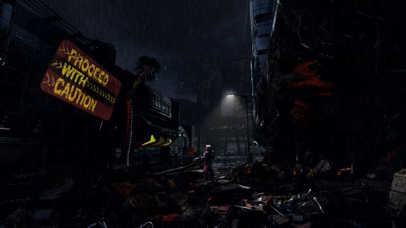 post-apocalyptic city street