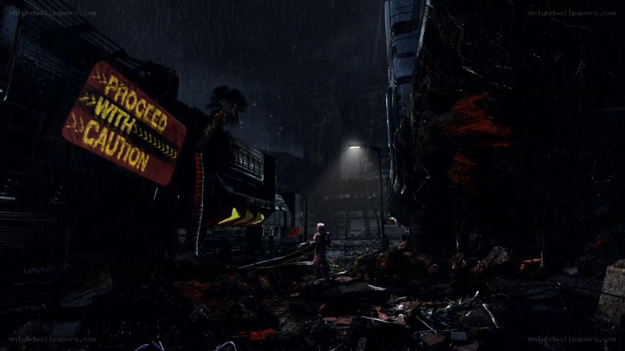post-apocalyptic city street