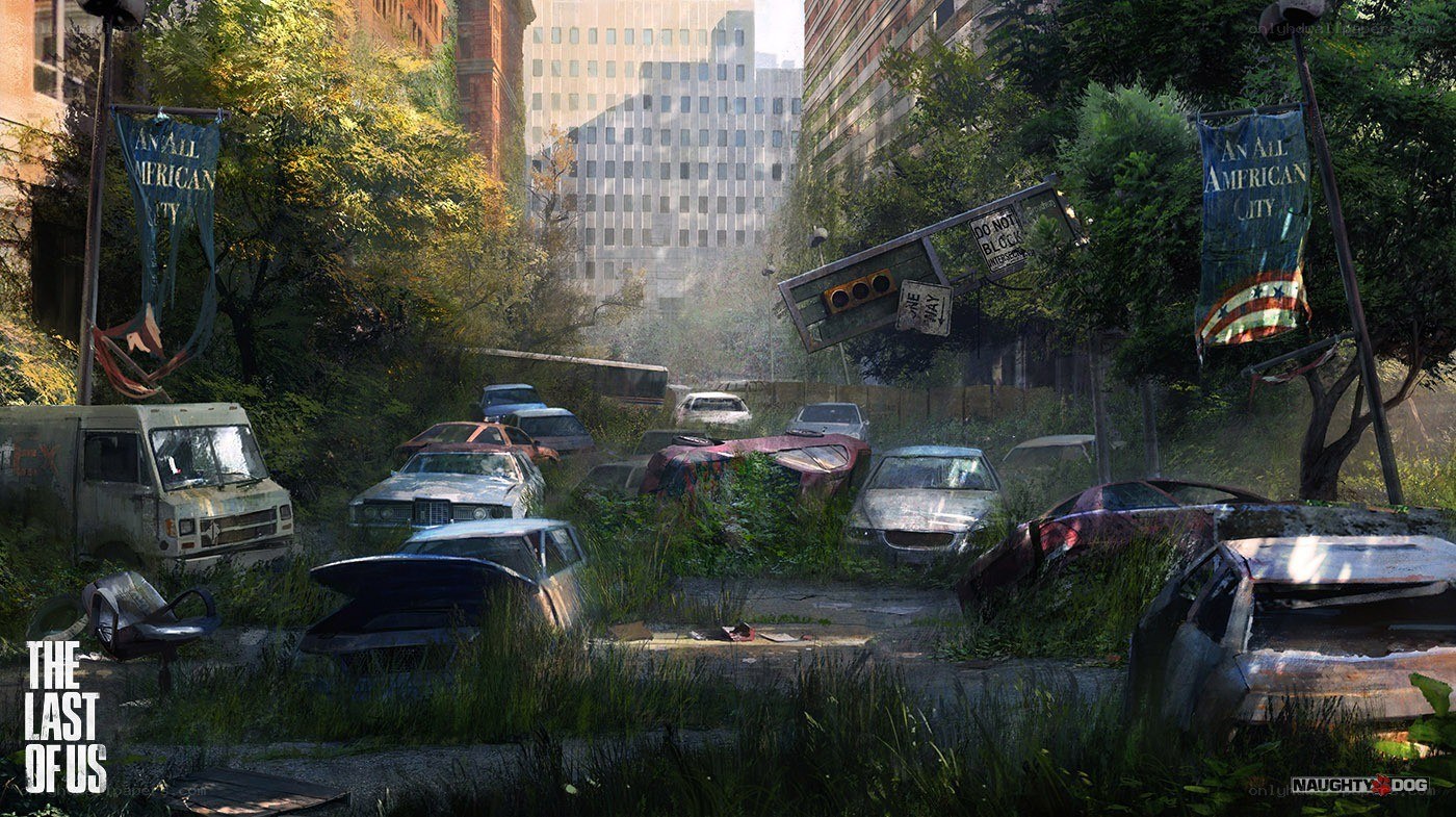 Post-apocalyptic city street
