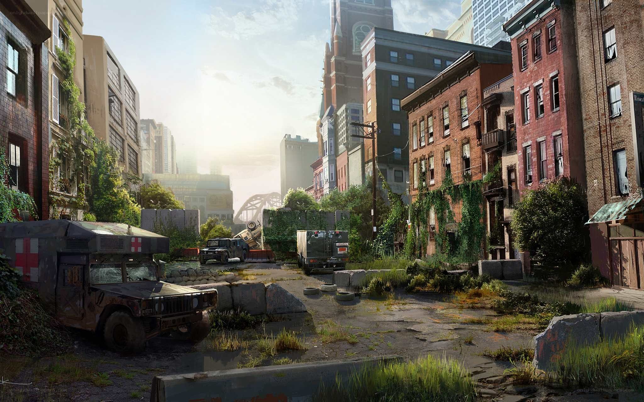 Post-apocalyptic city street
