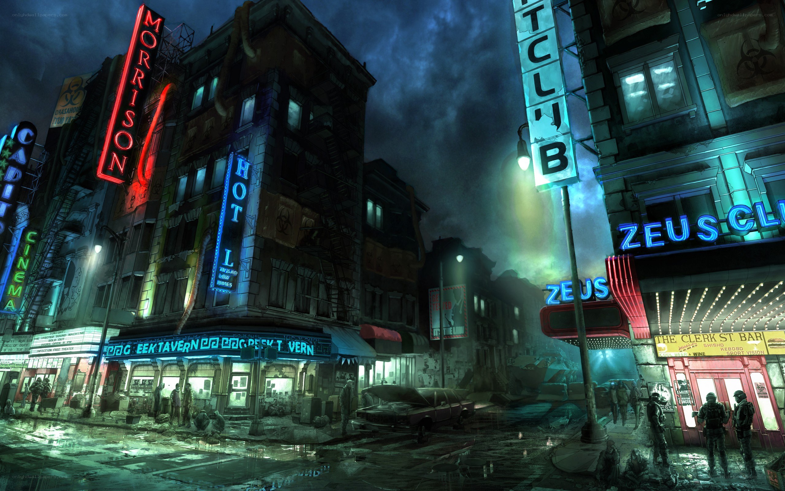 post-apocalyptic city street