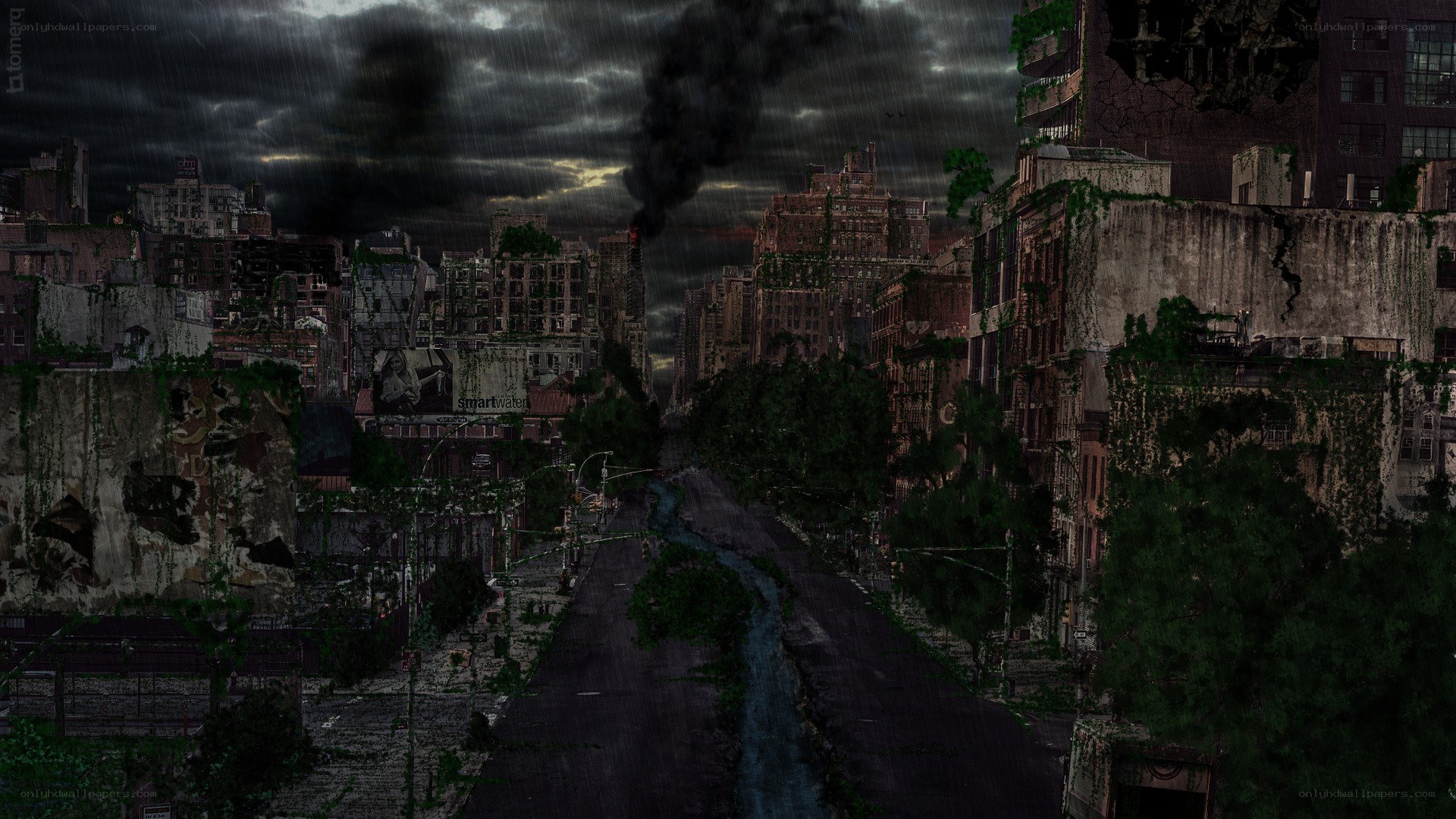 post-apocalyptic city street