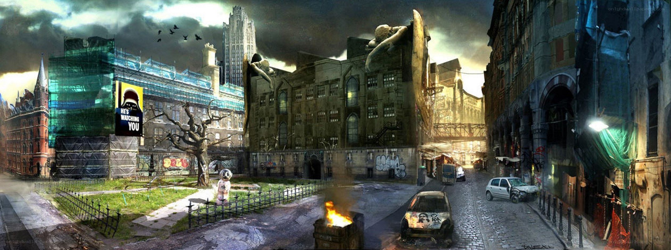 post-apocalyptic city street