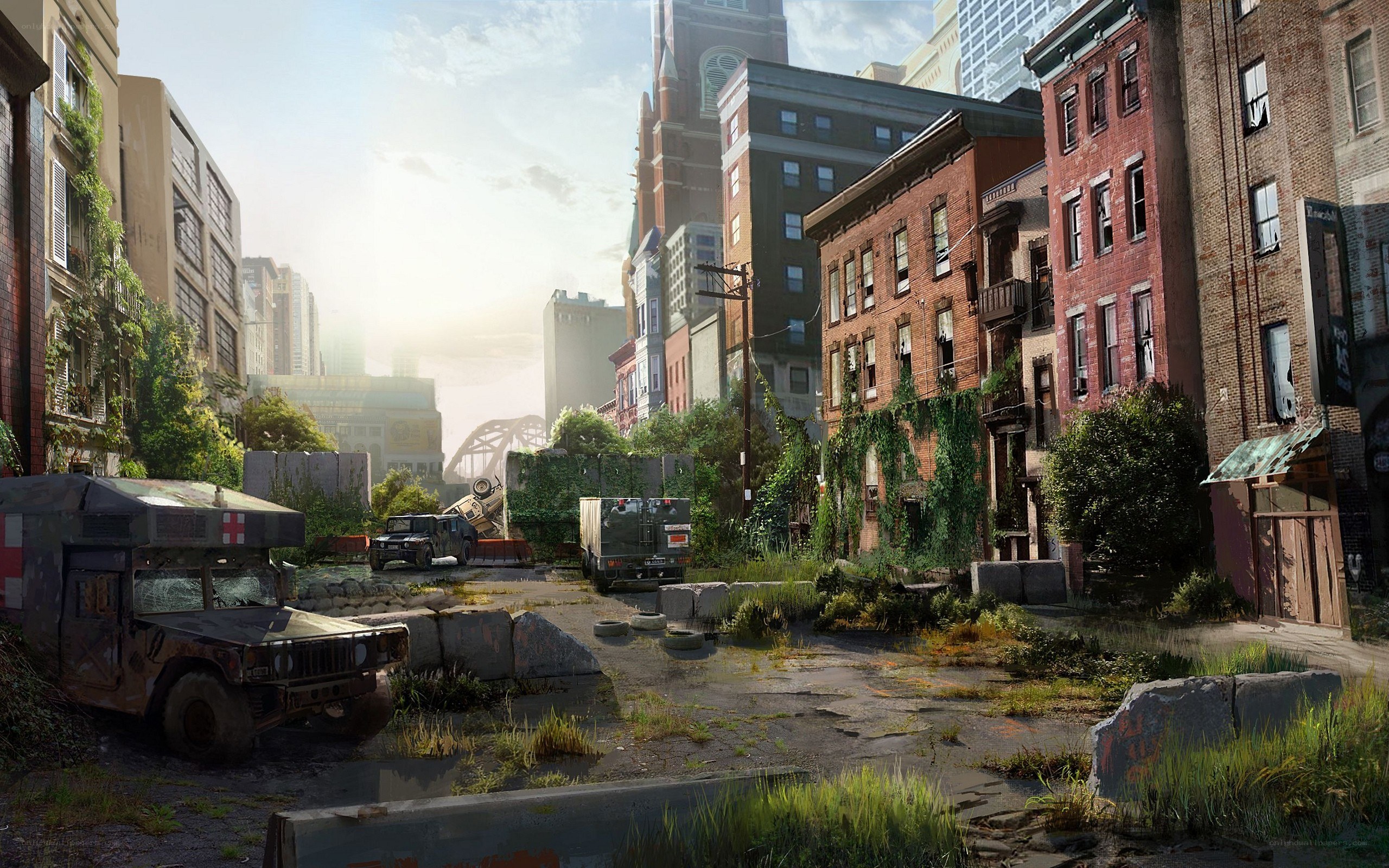 Post-apocalyptic city street