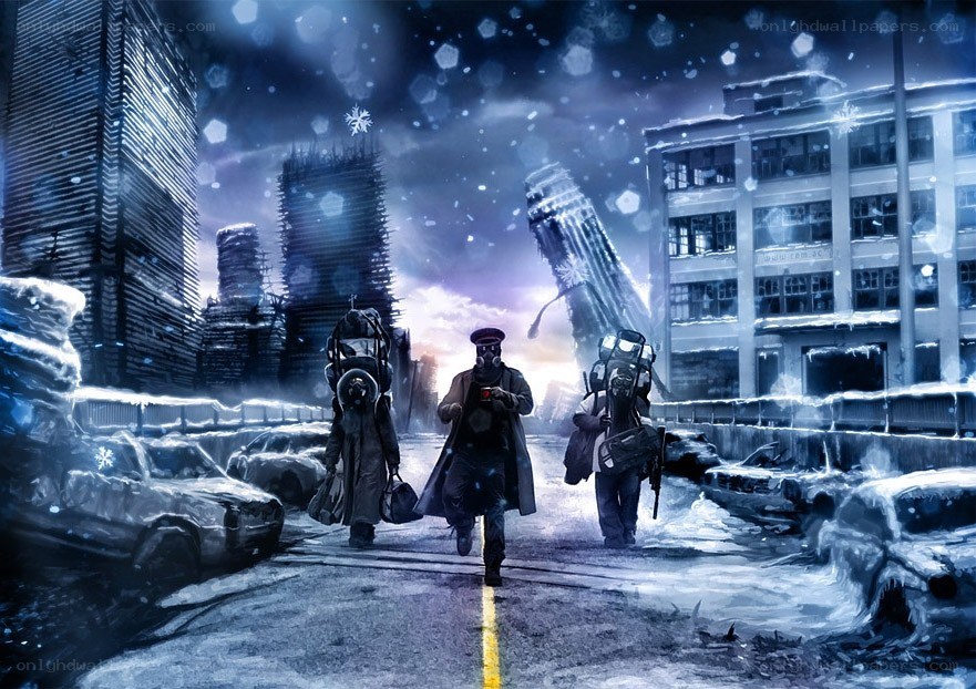Post-apocalyptic city survivors