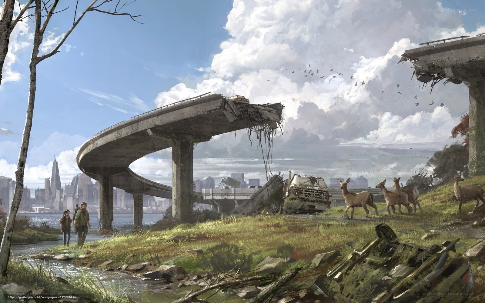 Post-apocalyptic cityscape