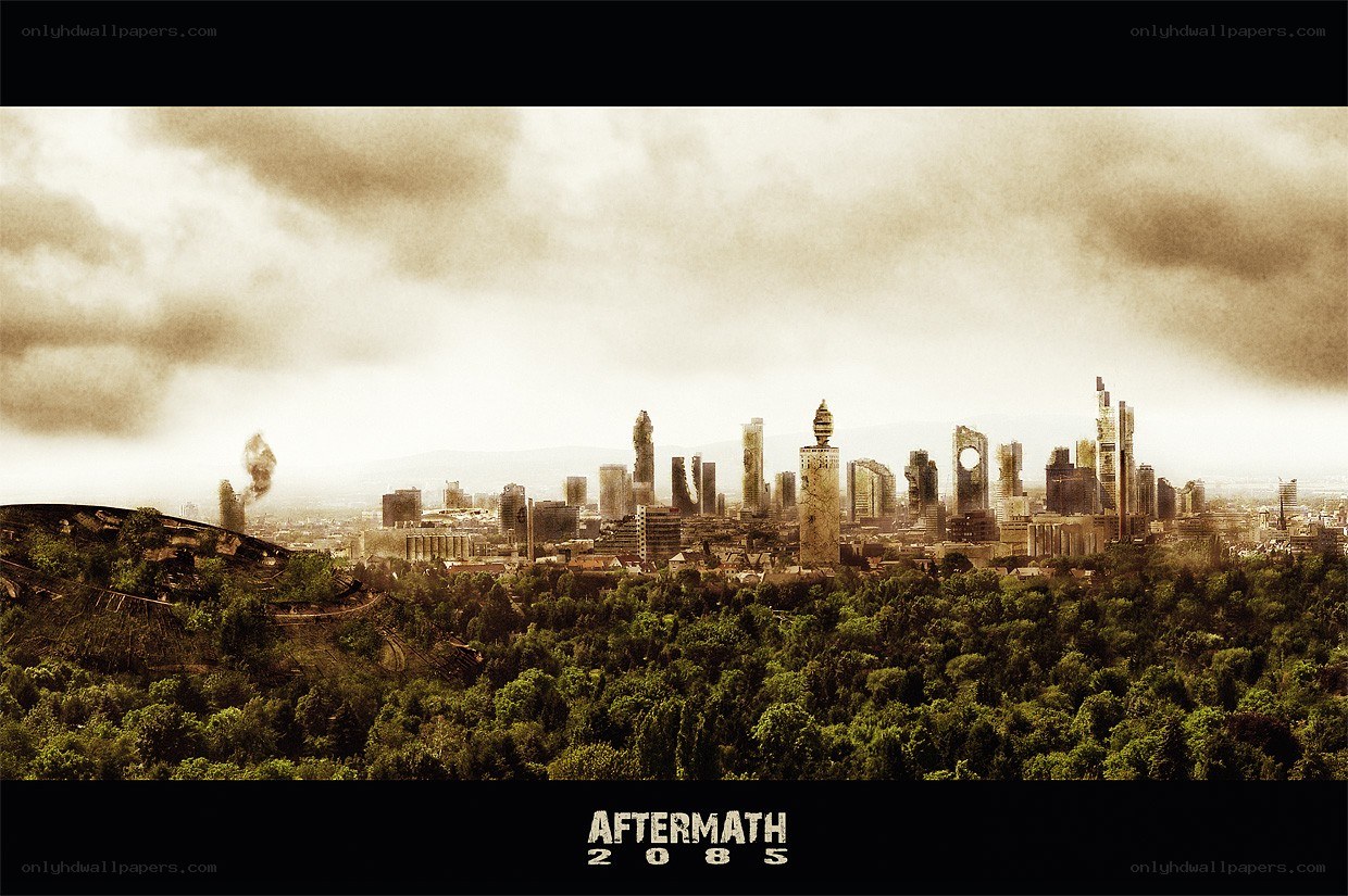Post-apocalyptic cityscape
