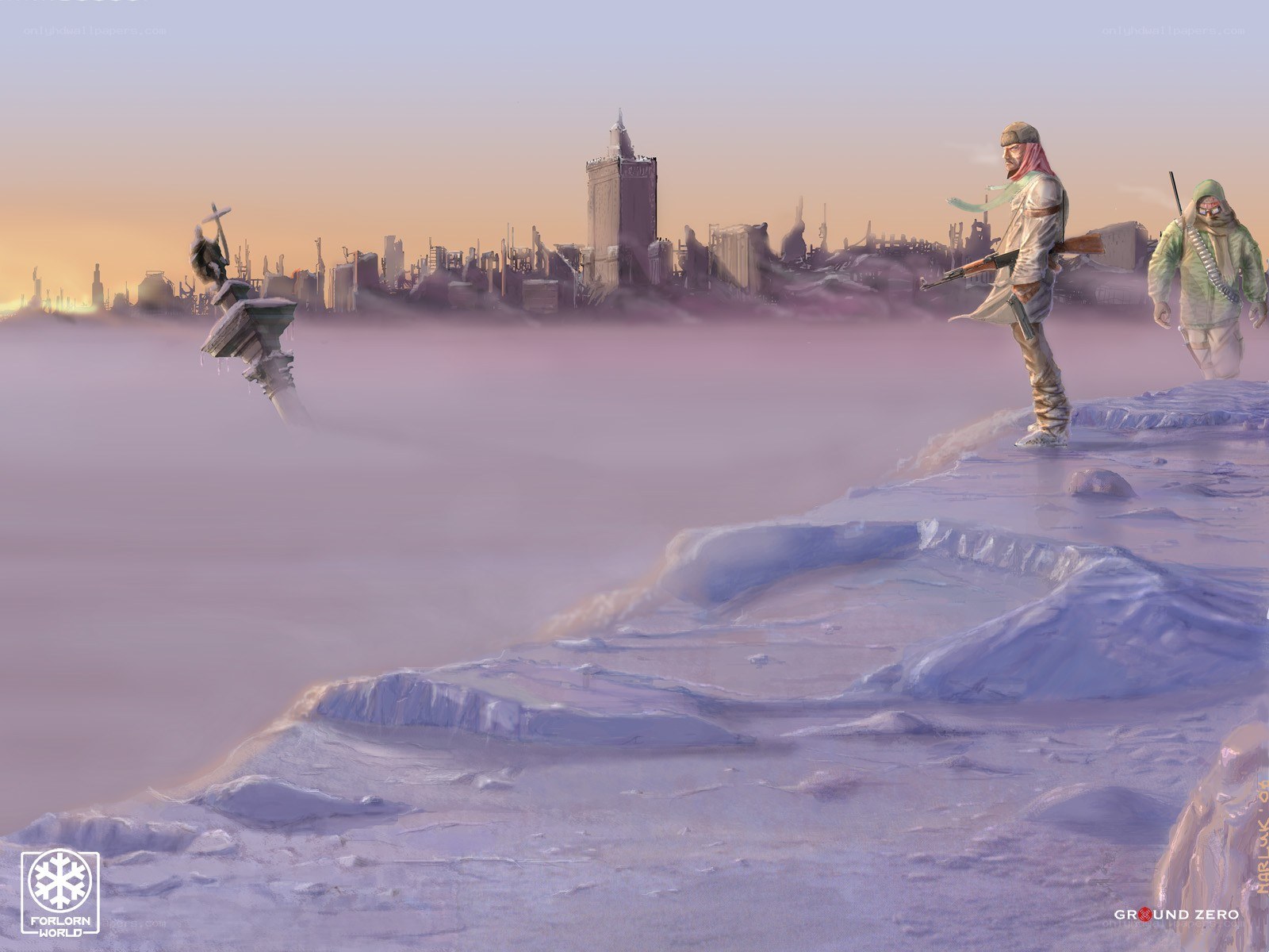 Post-apocalyptic cityscape