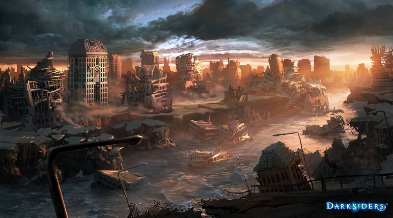 Post-apocalyptic cityscape