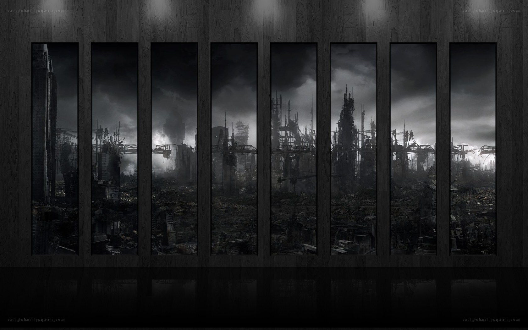 post-apocalyptic cityscape
