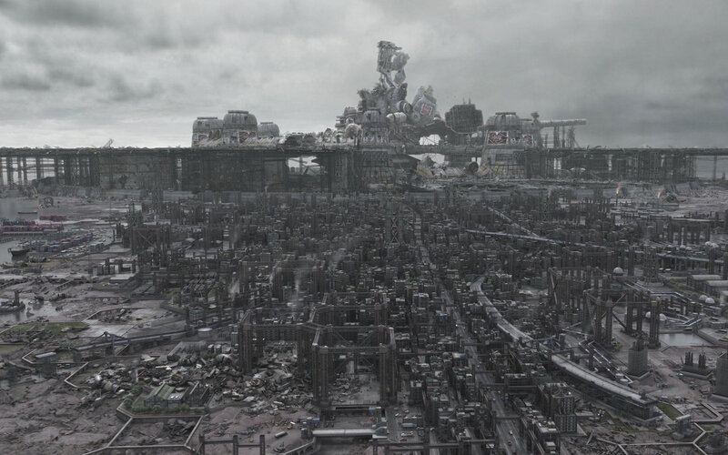 post-apocalyptic cityscape