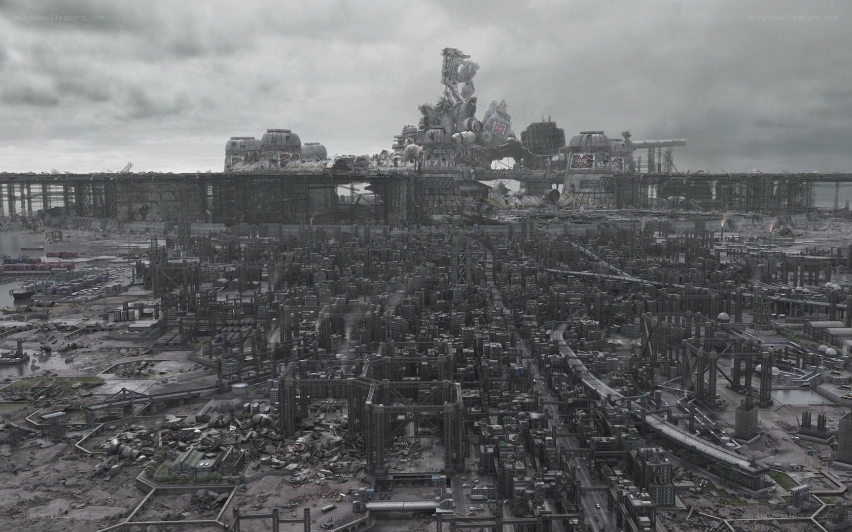 post-apocalyptic cityscape