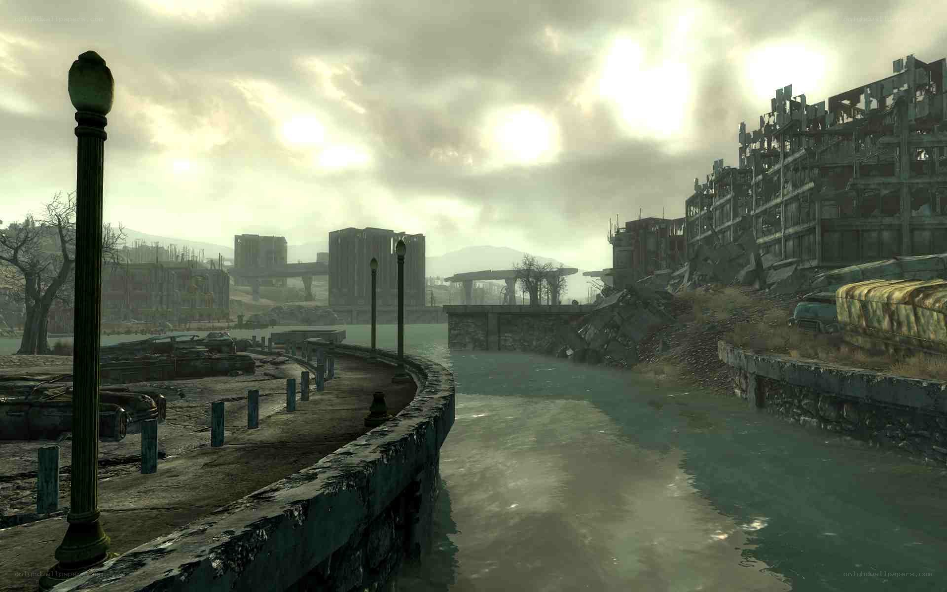 post-apocalyptic cityscape