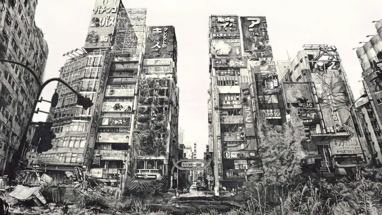 Post-apocalyptic cityscape