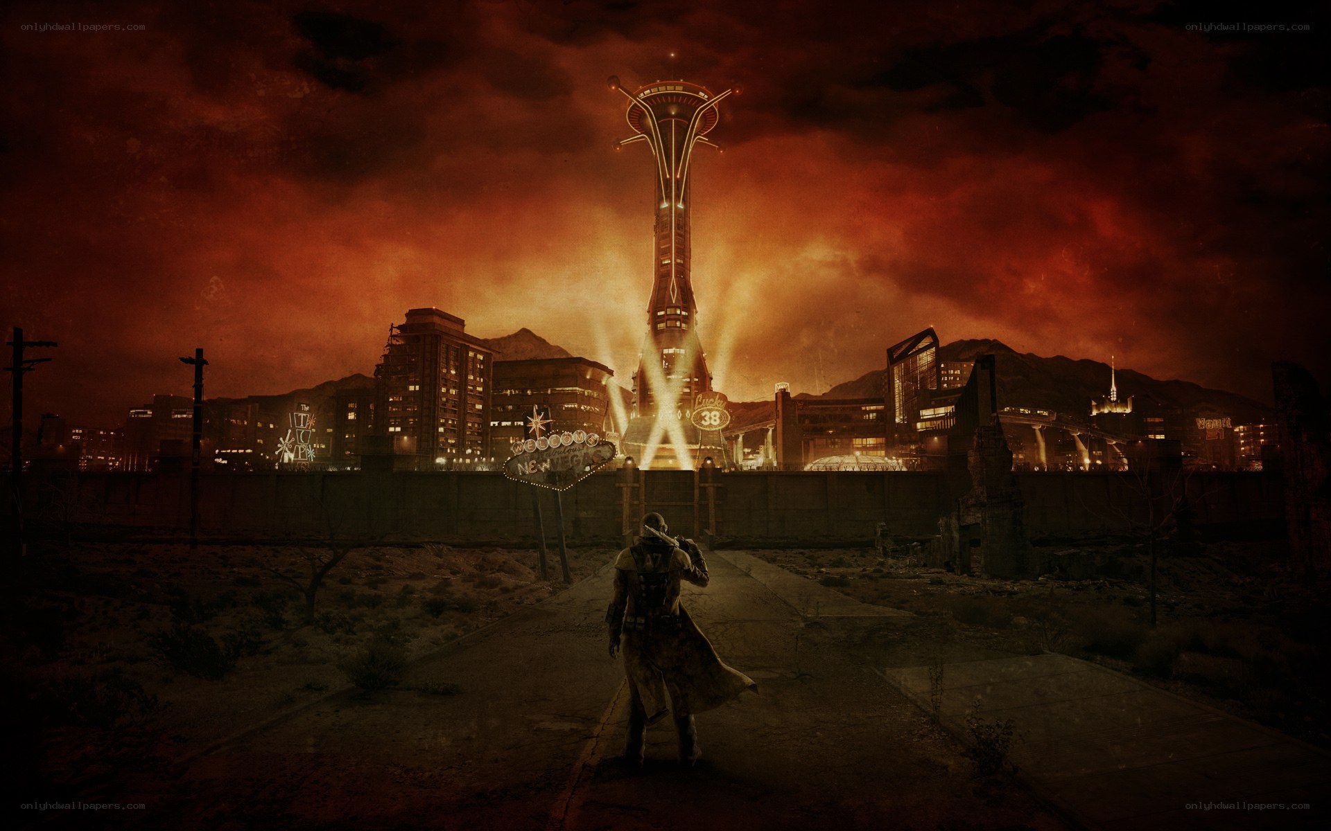 post-apocalyptic cityscape
