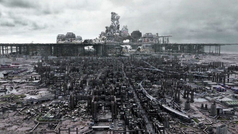 post-apocalyptic cityscape