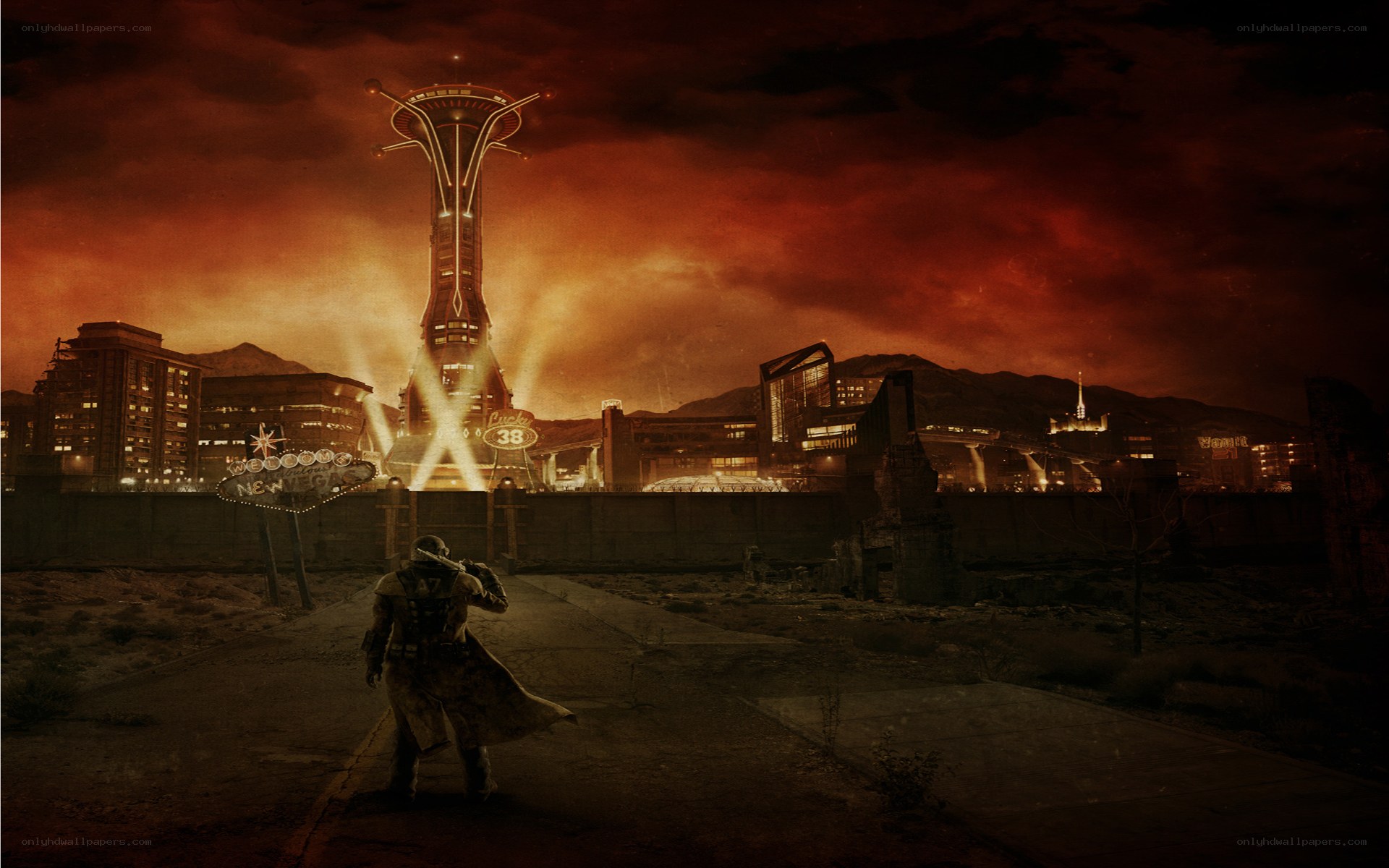 Post-apocalyptic cityscape