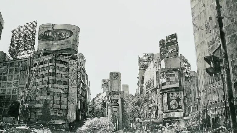 Post-apocalyptic cityscape