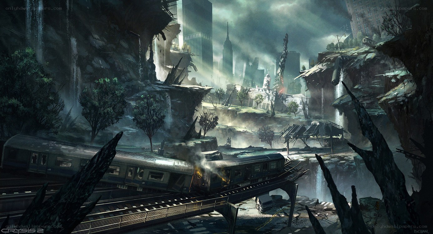 Post-apocalyptic cityscape
