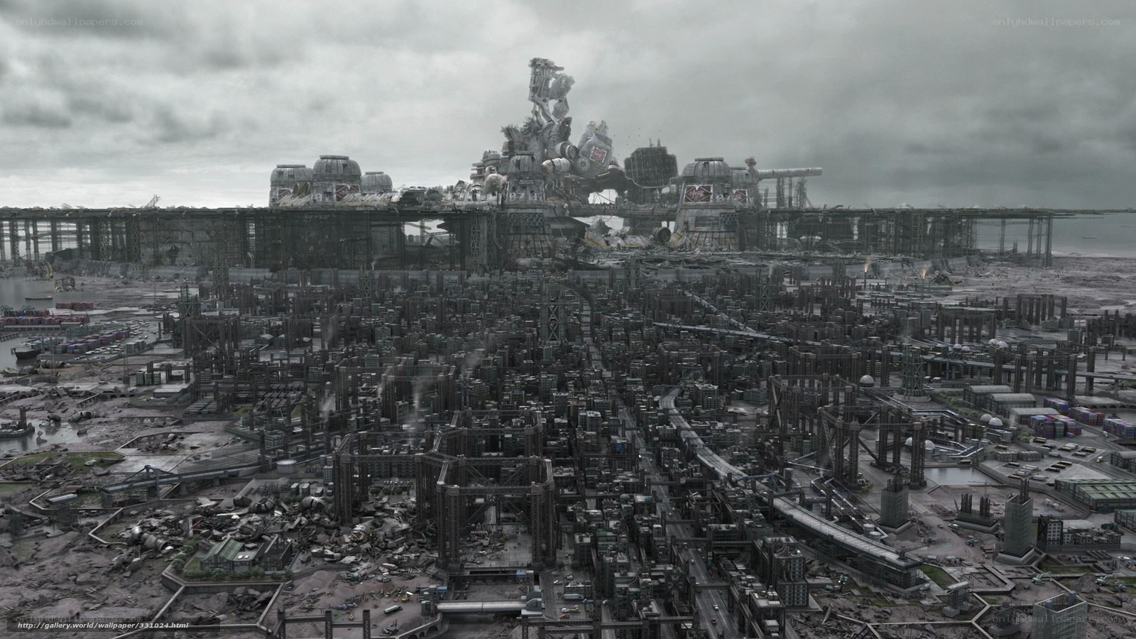 Post-apocalyptic cityscape