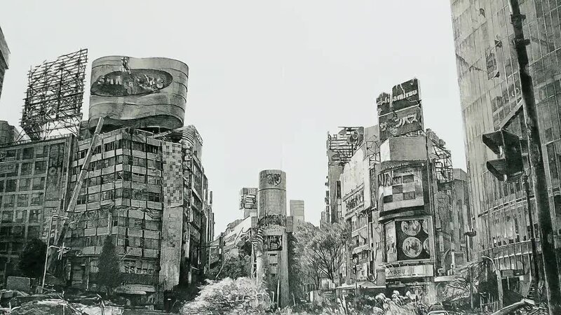 Post-apocalyptic cityscape
