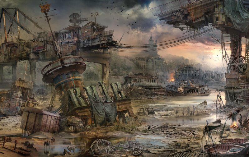 Post-apocalyptic Cityscape — Brown