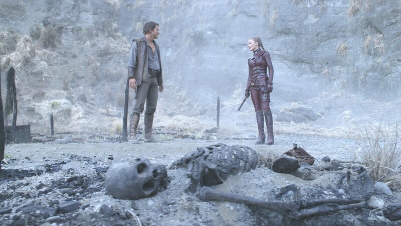post-apocalyptic confrontation scene