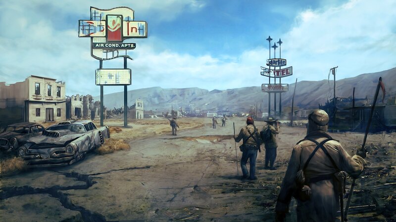 Post-apocalyptic desert town
