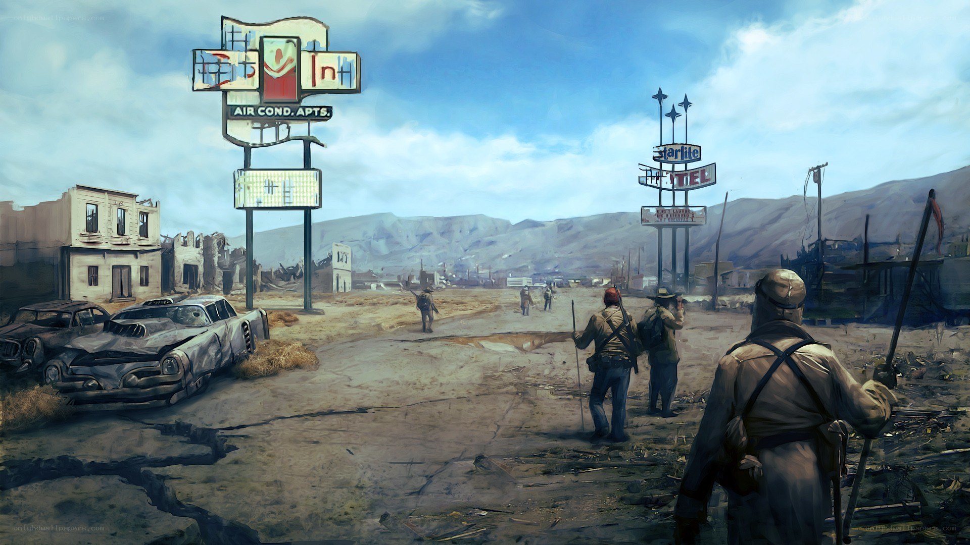 Post-apocalyptic desert town