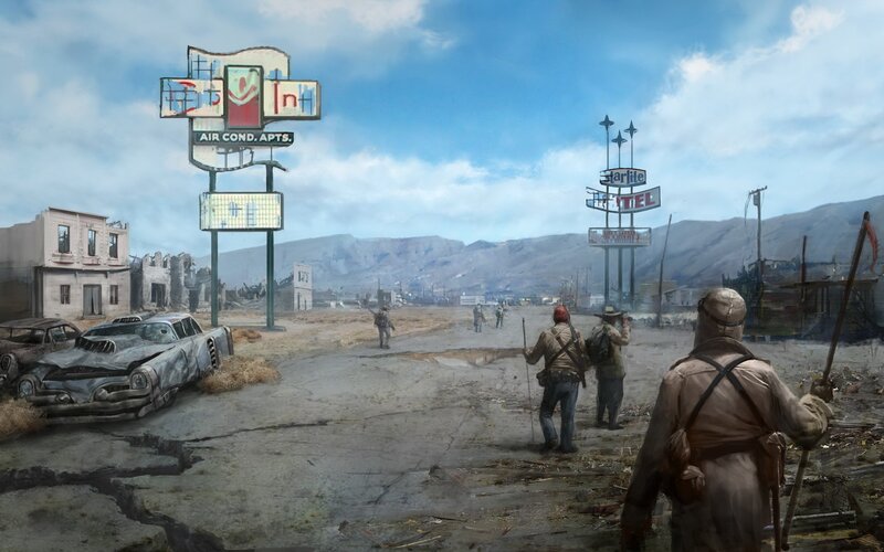 Post-apocalyptic desert town