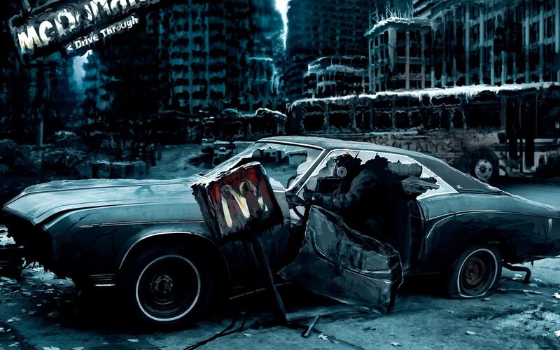 Post-apocalyptic drive-through