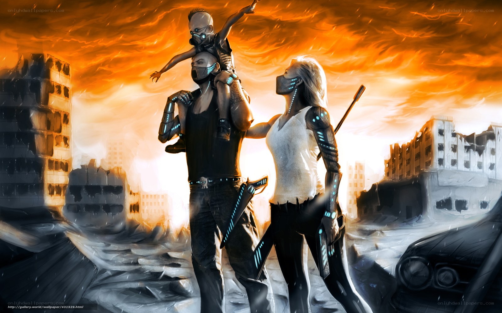 Post-apocalyptic family survival