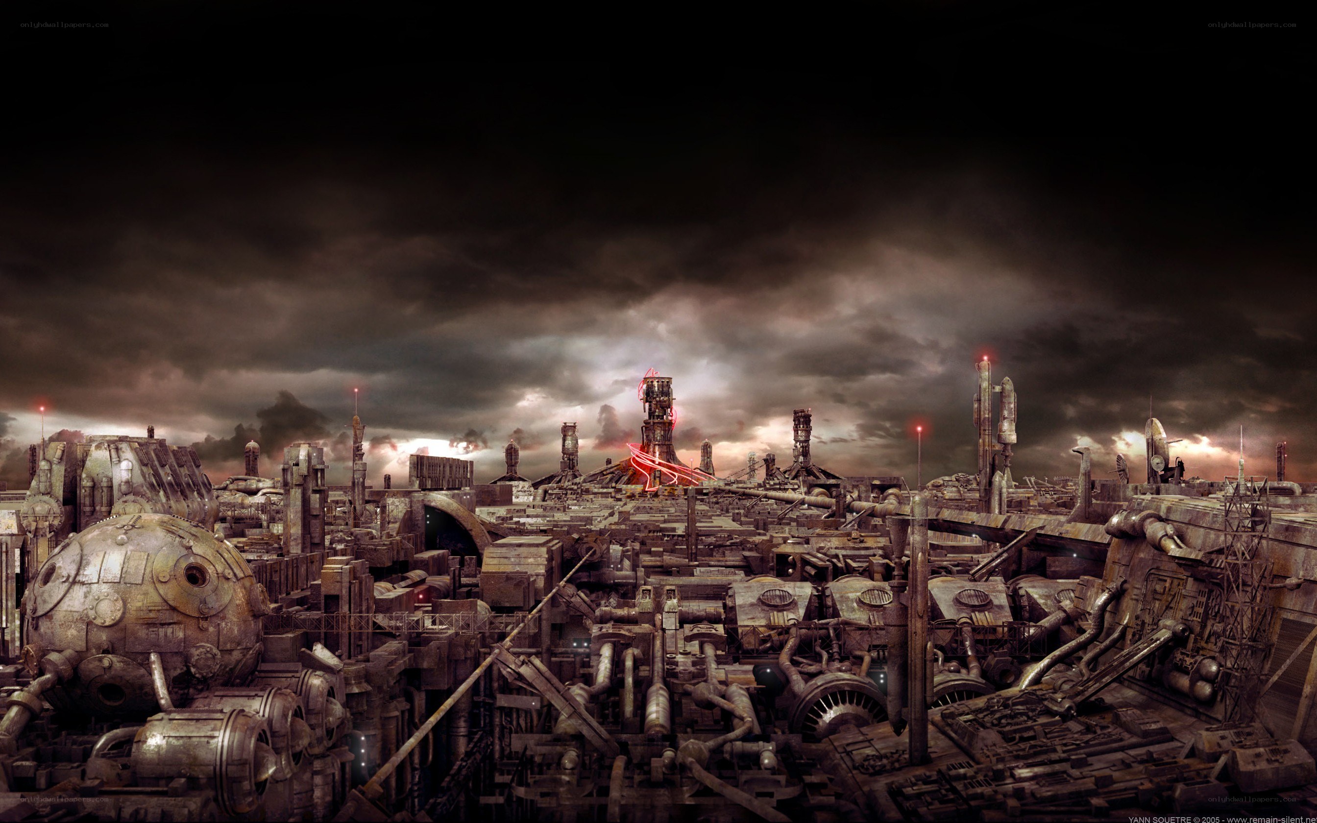 post-apocalyptic industrial city