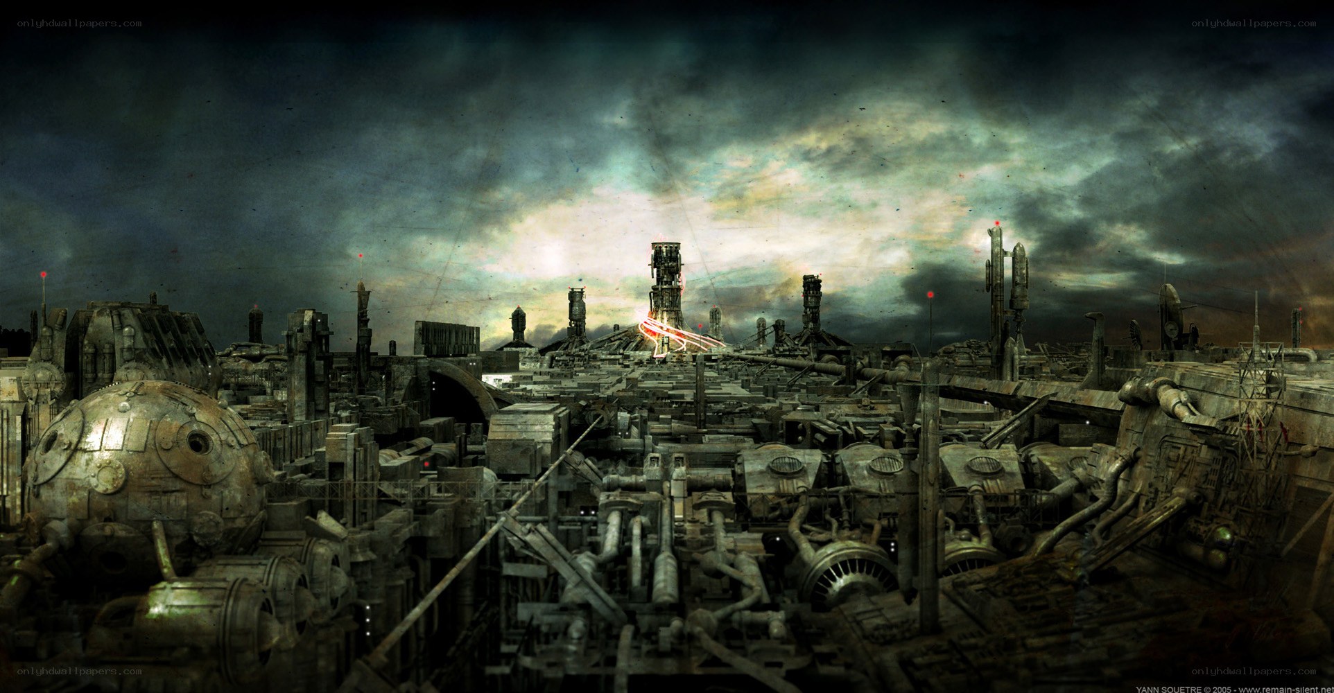 post-apocalyptic industrial city