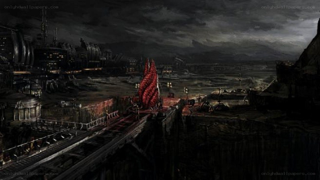 post-apocalyptic industrial city