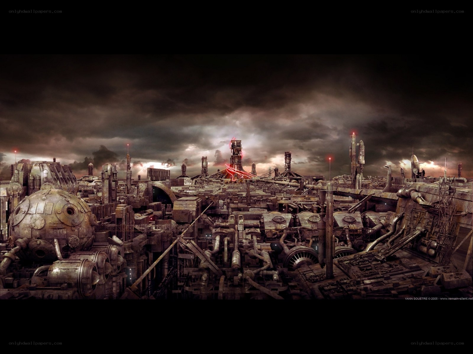 post-apocalyptic industrial city