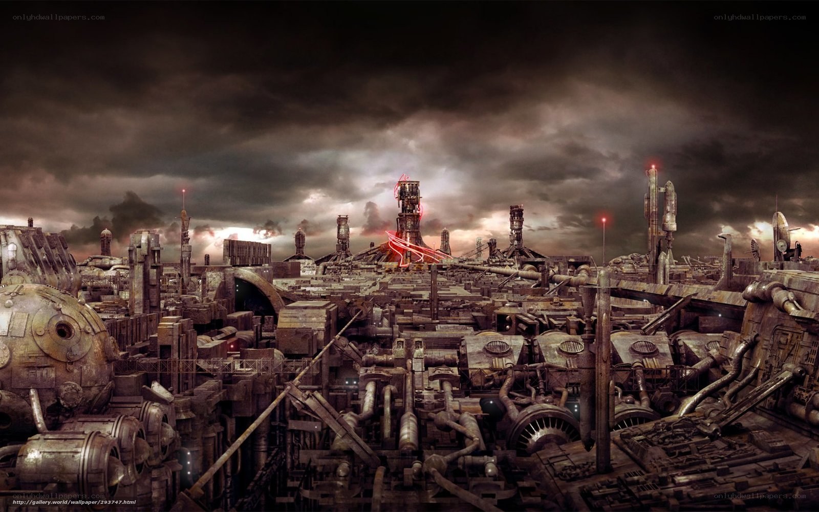 post-apocalyptic industrial city