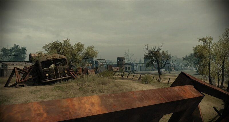 Post-apocalyptic industrial wasteland