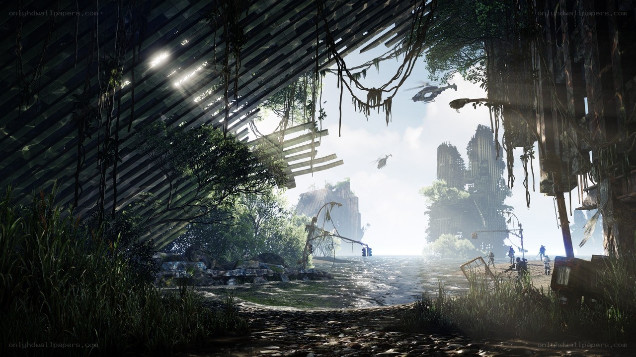 Post-apocalyptic jungle city
