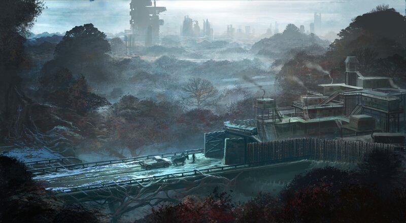 Post-apocalyptic Landscape — Gray, Dramatic, Autumn