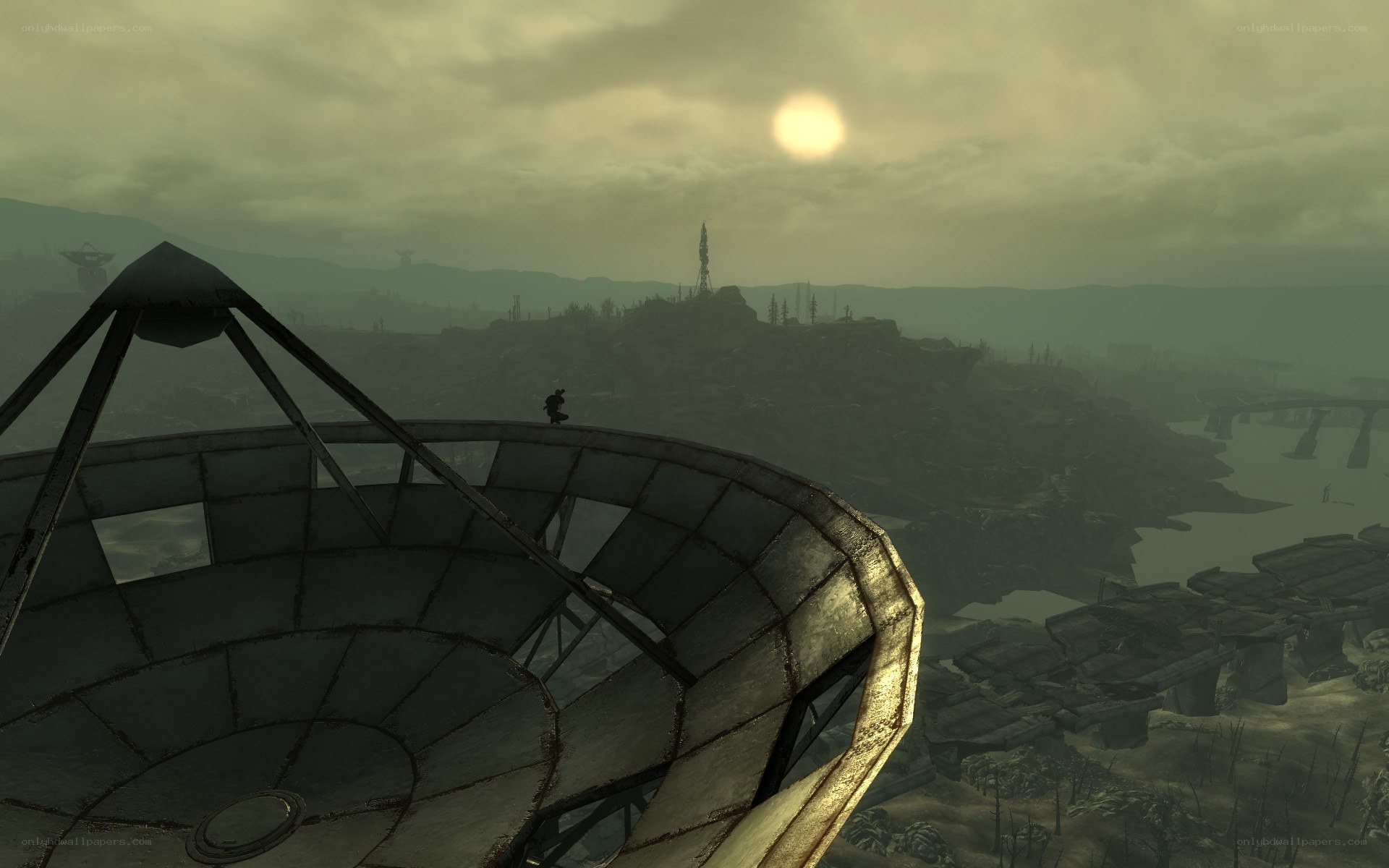 Post-apocalyptic landscape view