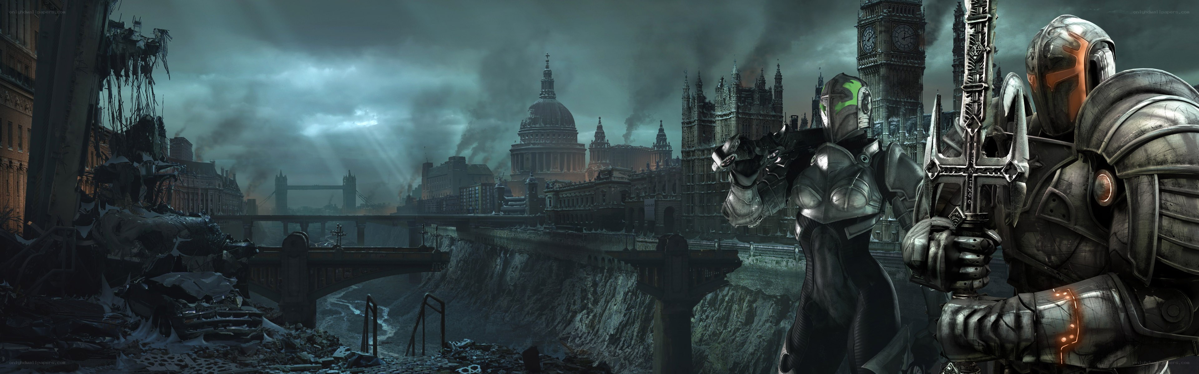 post-apocalyptic london scene
