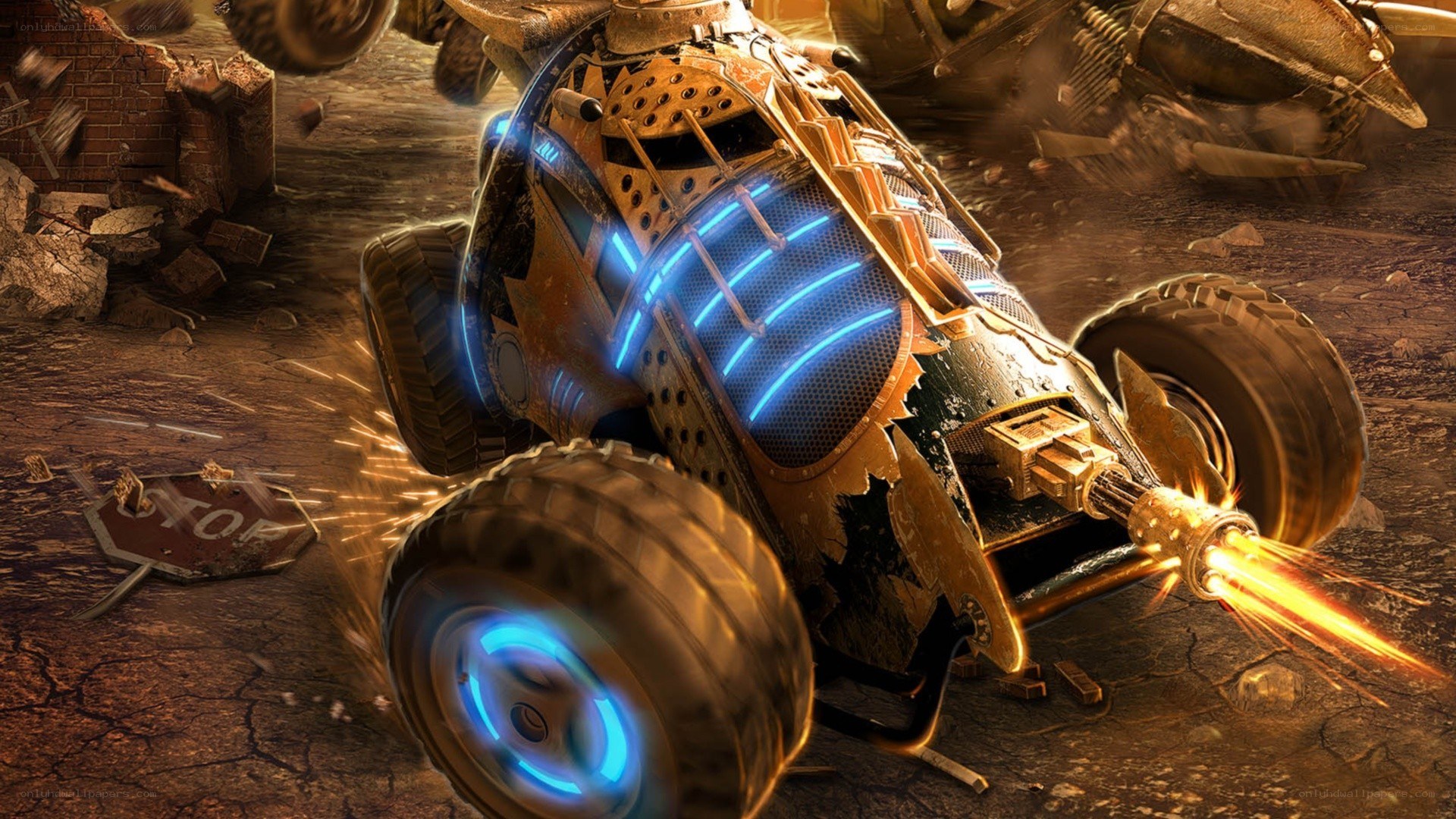 post-apocalyptic racing vehicle
