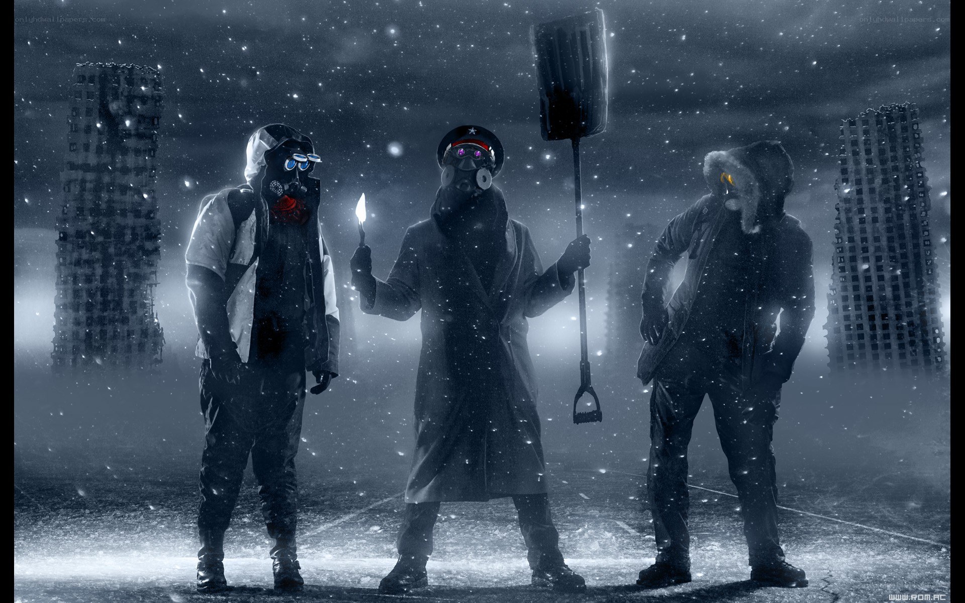post-apocalyptic snow scavengers