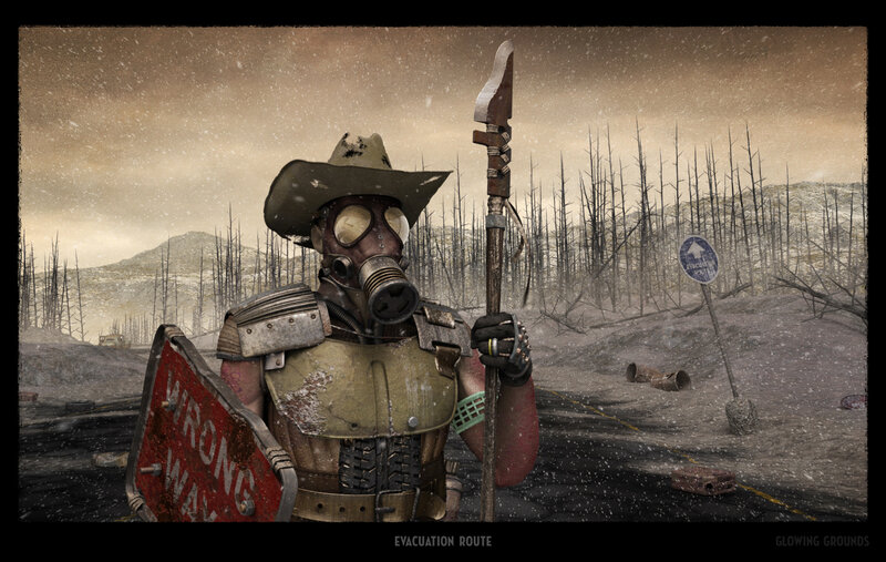 Post-apocalyptic Soldier — Brown, Dramatic, Winter
