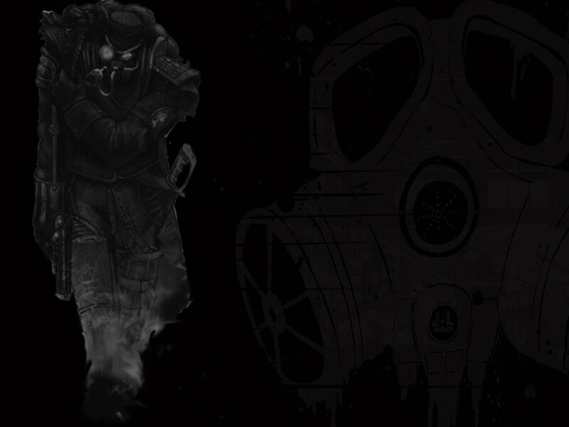 post-apocalyptic soldier illustration