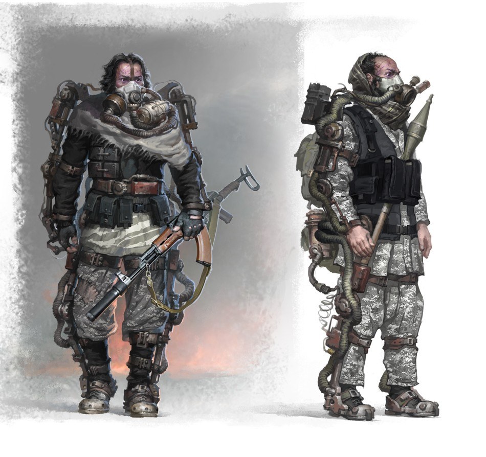 post-apocalyptic soldiers concept art