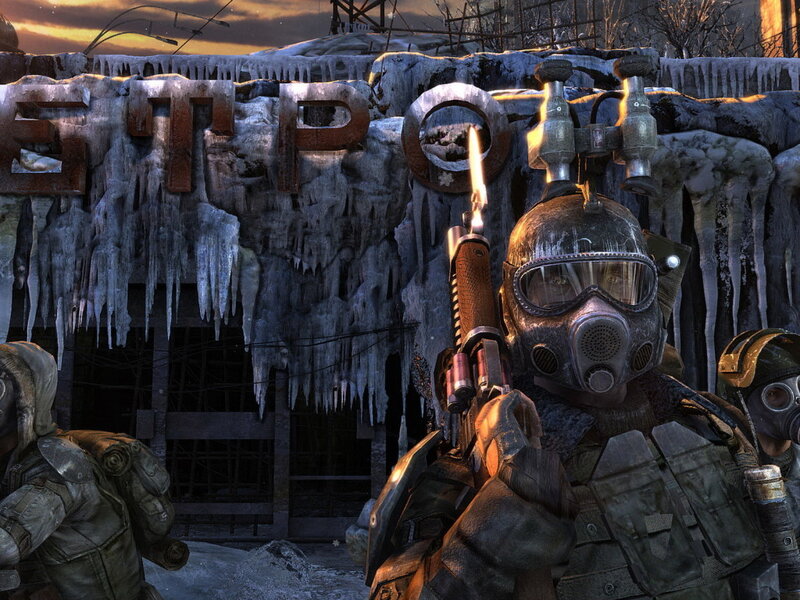 Post-apocalyptic soldiers in winter