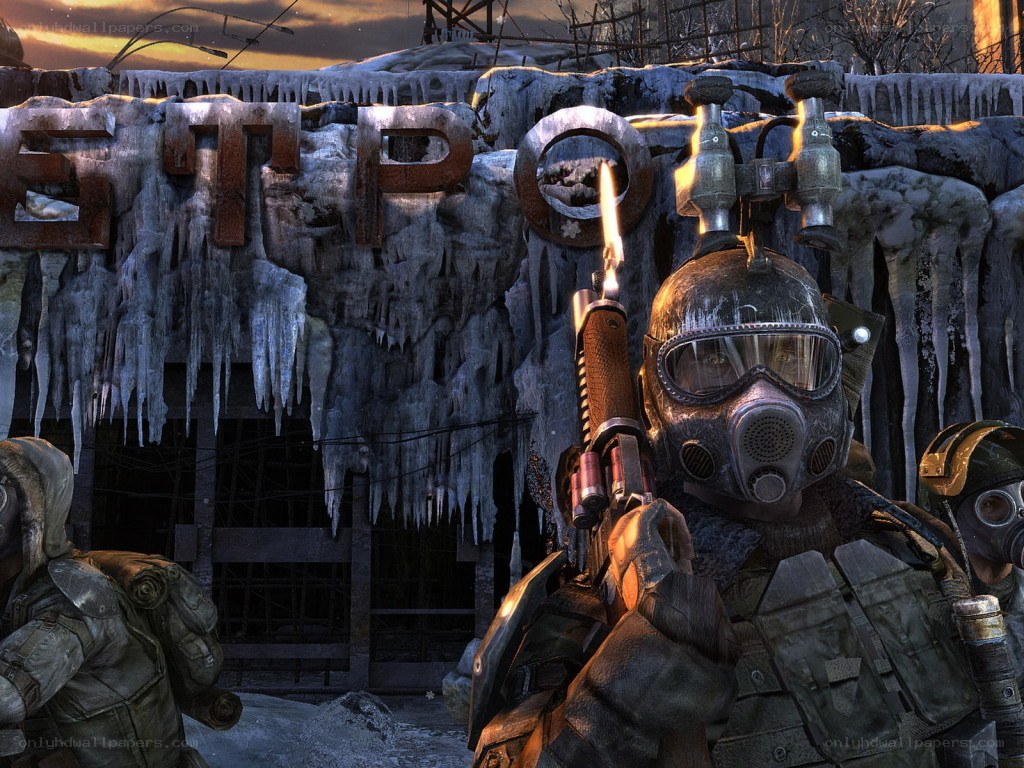 Post-apocalyptic soldiers in winter